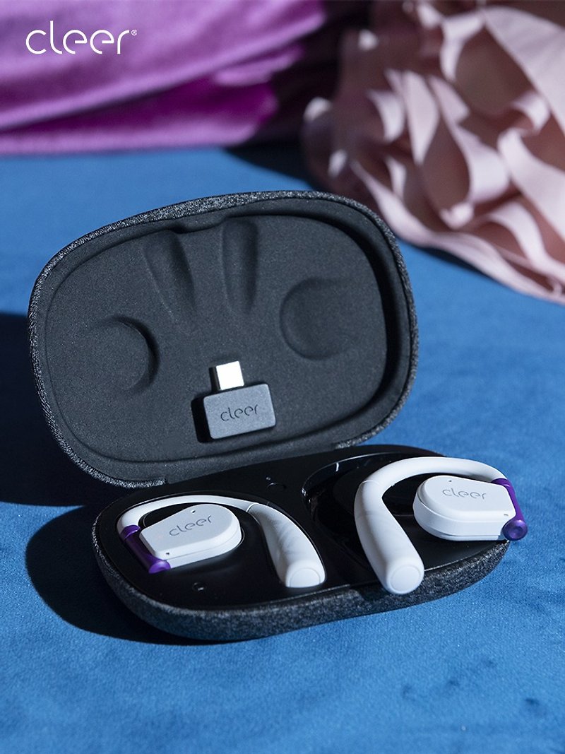 【Cleer】ARC II Open Frame True Wireless Bluetooth Headphones (E-sports Version) - Moonlight Purple - Headphones & Earbuds - Plastic 