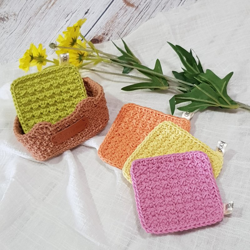 Handmade crochet coaster set of 4 - 杯墊 - 其他材質 