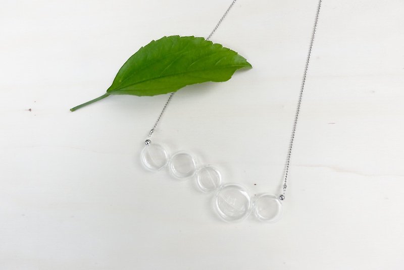 Bubble Glass Wave - Necklaces - Glass Transparent