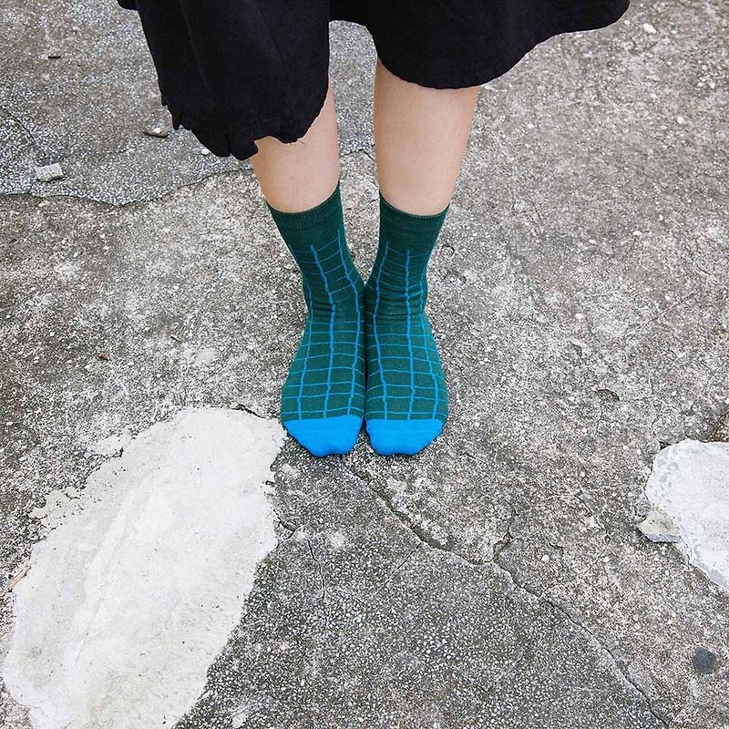 Mushroom Mogu / Socks / Mushroom Socks (3) (Blue Green M) - Socks - Paper Green