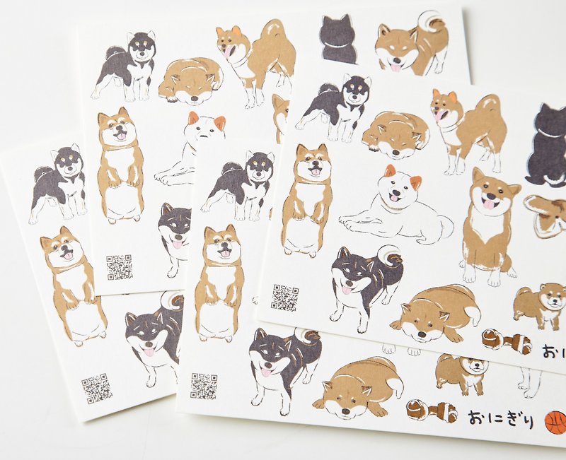 Shiba Inu Postcard (6.2 x 4.5 inches) by Lithography (2 Postcards ) - Cards & Postcards - Paper White