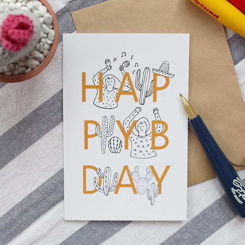 Fill in Color Birthday Card - Cards & Postcards - Paper 