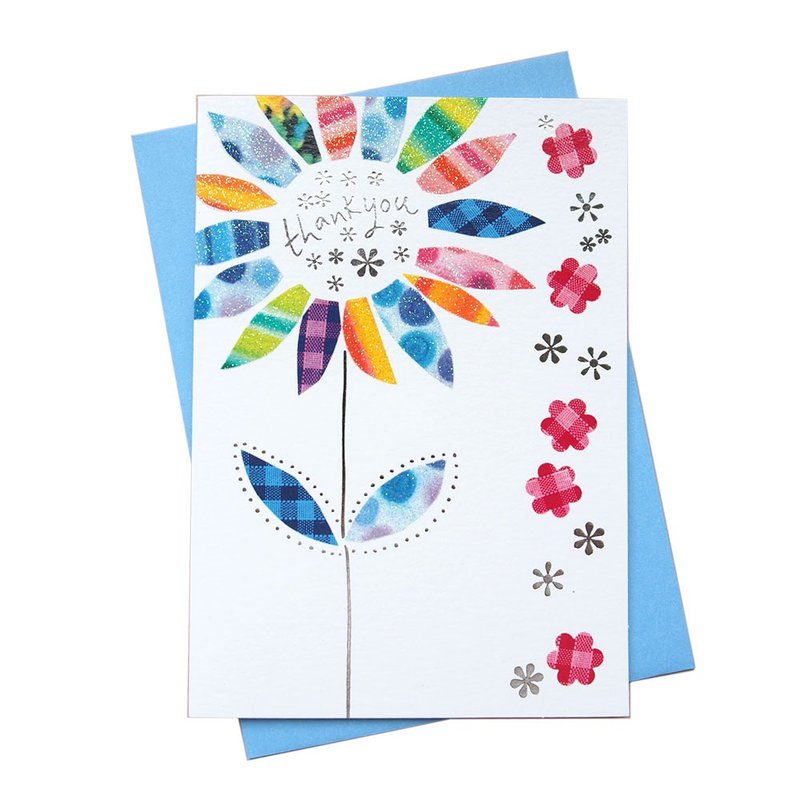 五彩繽紛的感謝花朵【paper rose-卡片 無限感謝】 - 卡片/明信片 - 紙 多色