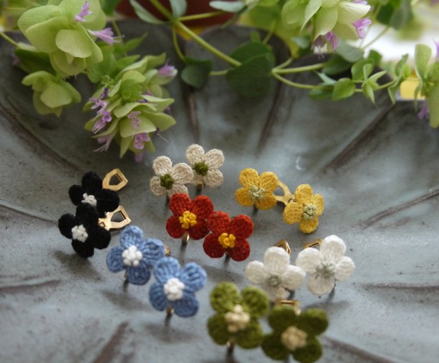 Wildflower Crochet Clips