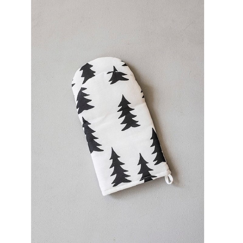 北歐設計師款 – 烤箱手套OVEN GLOVE GRAN, BLACK - 廚具 - 亞麻 黑色