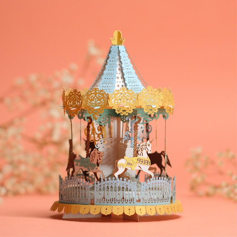 Merry Go Round Grand Edition  - POSTalk Light Model Gift Card (LM-49) - Items for Display - Other Materials Multicolor