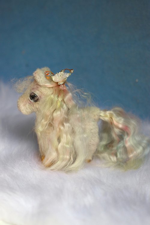 SoftSpot Design Teddy Horse/ Rainbow Little Pony/ Pony/ plush pony/Rainbow mane/miniature horse/