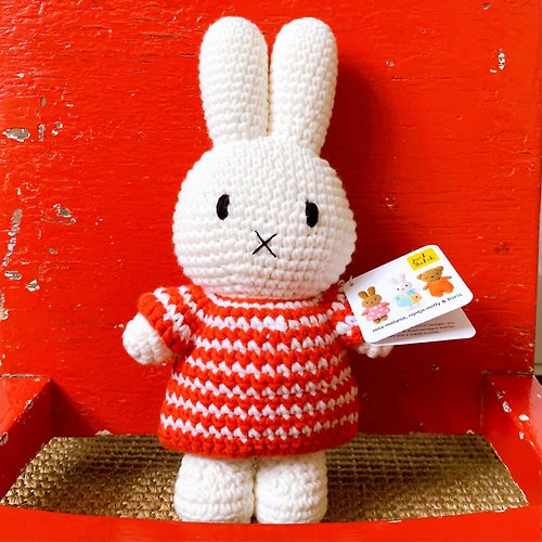 橘荷屋 x Miffy 荷蘭 Just Dutch | Miffy 米飛兔和她的紅色細條紋洋裝