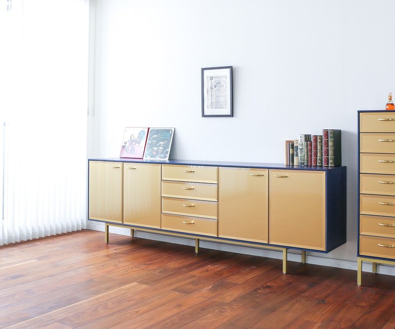 旭川家具 Create Furniture CB 客廳櫃2400 - 衣櫃/鞋櫃 - 木頭 金色