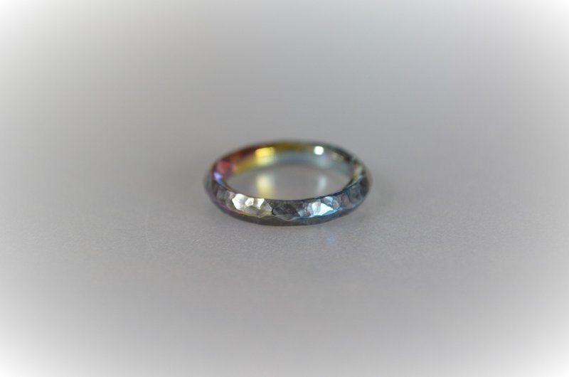 チタンリング７号・ロック・Pentagon・虹 - 戒指 - 其他金屬 多色