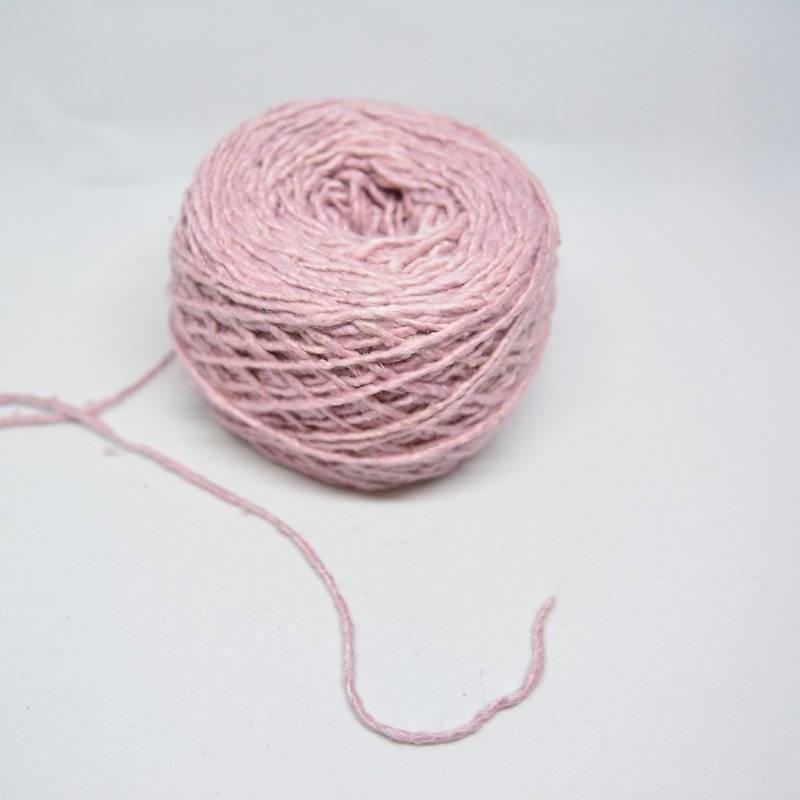 手紡 バナナ繊維 糸-むらさき-フェアトレード - 編み物/刺繍/羊毛フェルト/裁縫 - 寄せ植え・花 ピンク