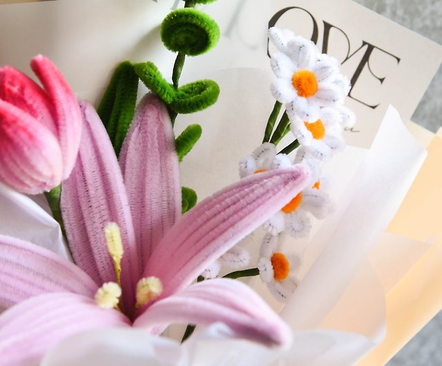 Pipe Cleaner Flower】Handmade Hair Root Bouquet Valentine's Day Graduation  Bouquet Birthday Gift - Shop littleredfafa Plants - Pinkoi