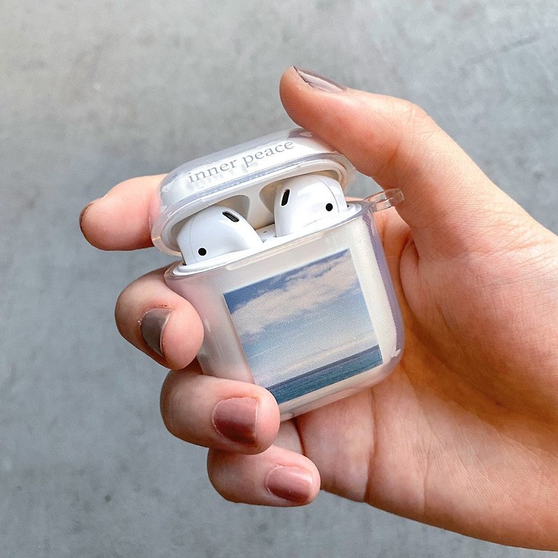 inner peace AirPods full transparent earphone case-thick - Headphones & Earbuds - Plastic Transparent