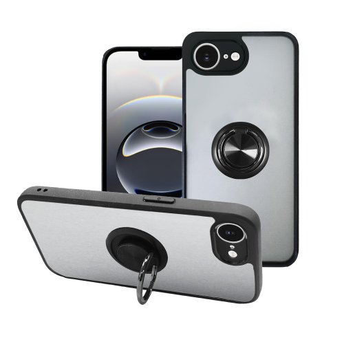 VOYAGE-CASE SHOP CASE SHOP iPhone 16e 指環支架站立保護殼-黑