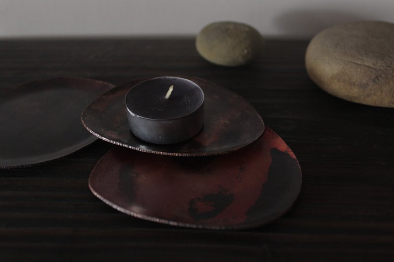 Stone saucer - Items for Display - Copper & Brass Red