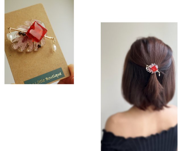 オーダー専用ページ】紅葉のポニーフック 3000円 - ヘアアクセサリー