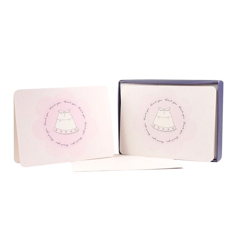 盒卡-甜美洋裝10入【Hallmark-卡片 無限感謝/多用途】 - 卡片/明信片 - 紙 粉紅色