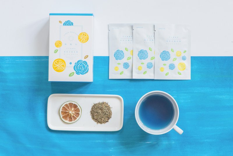 浮光檸檬茶－茱莉亞藍玫瑰 (常溫) - 茶葉/茶包/水果茶 - 新鮮食材 藍色