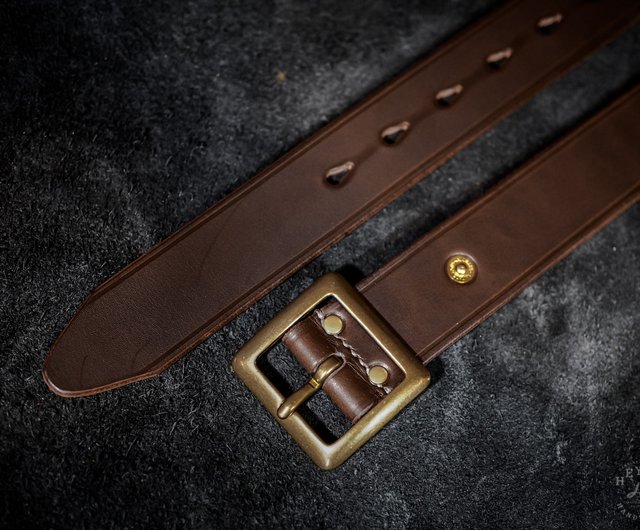 The New Garrison Belt-Basic Square Head Belt - Shop HEYOU