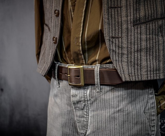 The New Garrison Belt-Basic Square Head Belt - Shop HEYOU