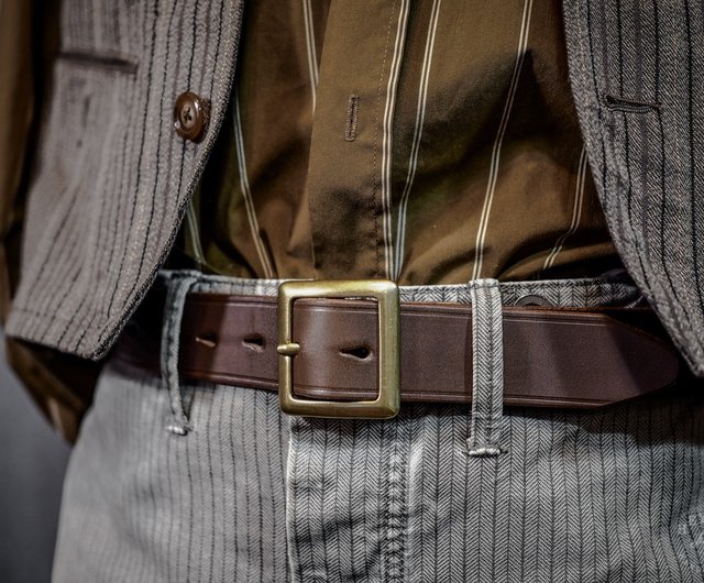 The New Garrison Belt-Basic Square Head Belt - Shop HEYOU