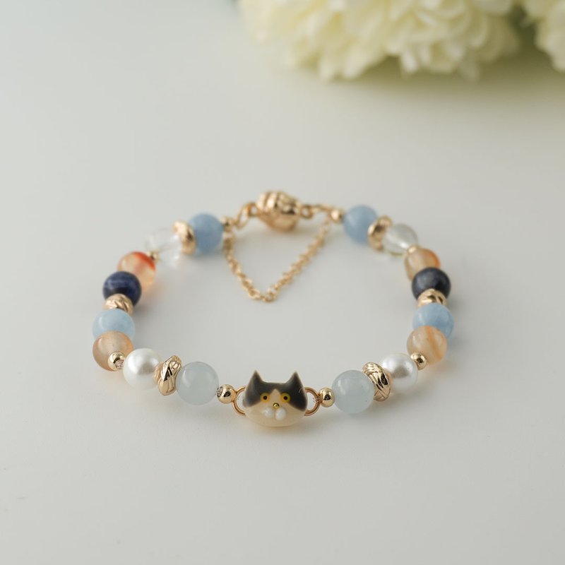 Cat Friends Bracelet | Mini Mercedes - Bracelets - Resin Blue