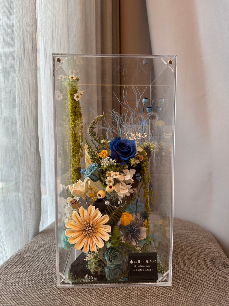 壓克力花盒-可主題客製 - 乾燥花/永生花 - 植物．花 