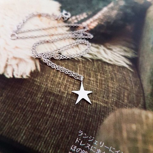 DoriAN純銀設計 DoriAN個性閃耀銀星星鑲鑽925純銀項鍊 附純銀保證卡禮物包裝現貨