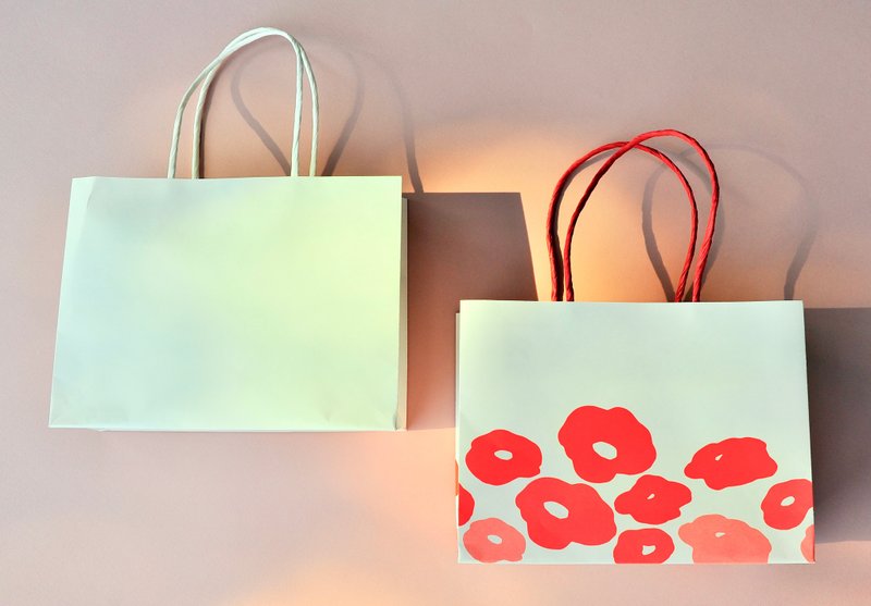 W&W Wedding Card Feast - Customized Small Paper Bag - Storage White Design - 30 pcs - กล่องของขวัญ - กระดาษ ขาว