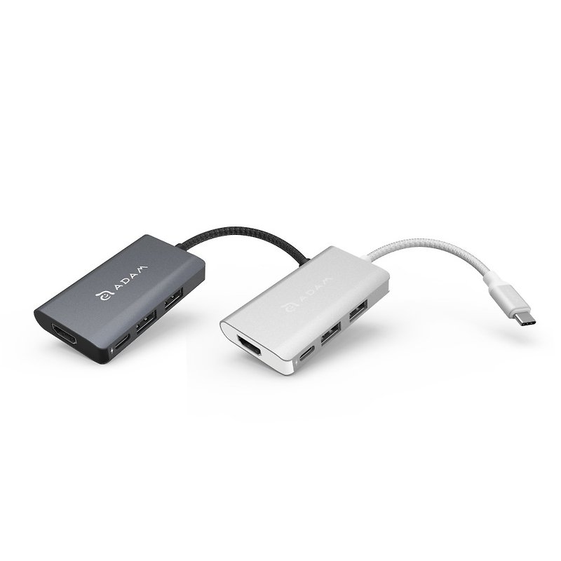 Hub A01m USB-C 4 port 4K顯示 多功能集線器 - 行動電源/充電線 - 其他金屬 灰色