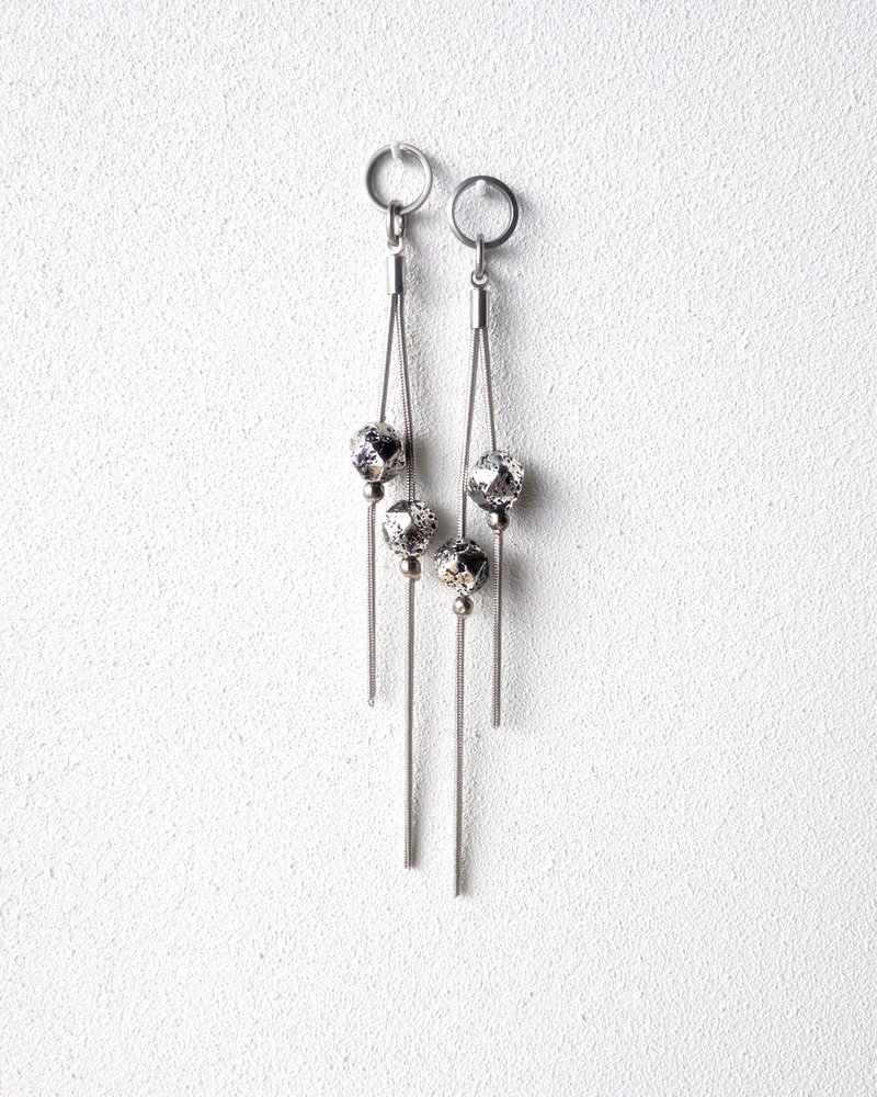 Custom charms Interchangeable /着せ替えチャーム　c-c-89 - 耳環/耳夾/耳骨夾 - 其他金屬 銀色