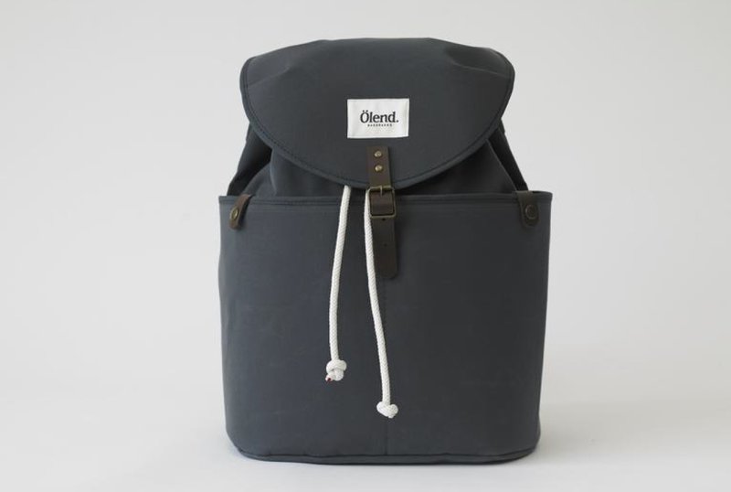 |西班牙手工製作| Ölend Ringo 帆布後背包/電腦包 (Grey 灰色) - 後背包/背包/書包 - 棉．麻 灰色