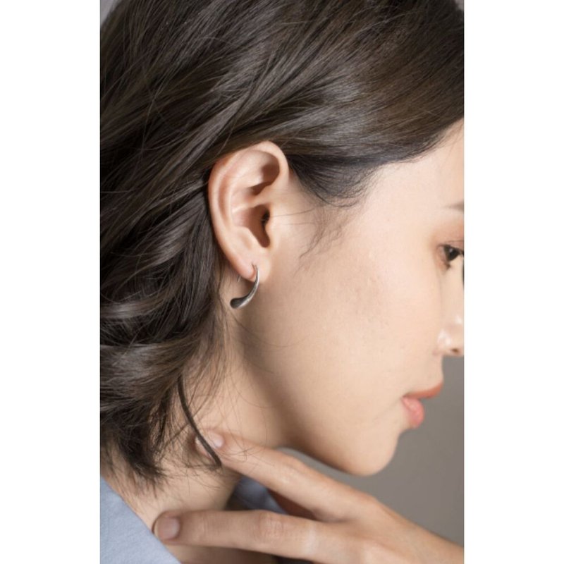 Hardened sterling silver earrings - ต่างหู - เงิน 