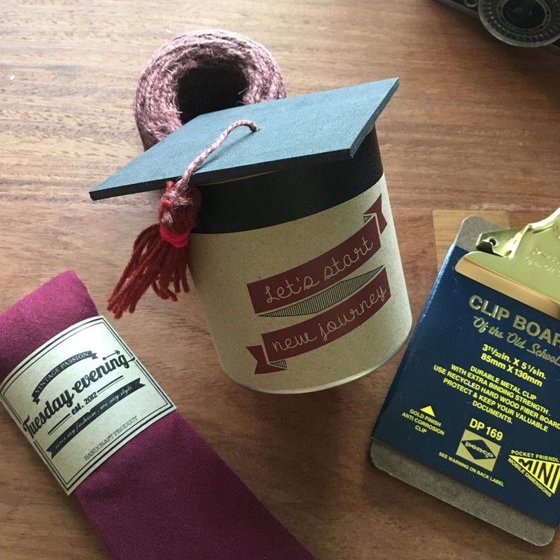 Custom Made - Special package/ gift can for Graduation Day - Gift Wrapping & Boxes - Other Materials Multicolor