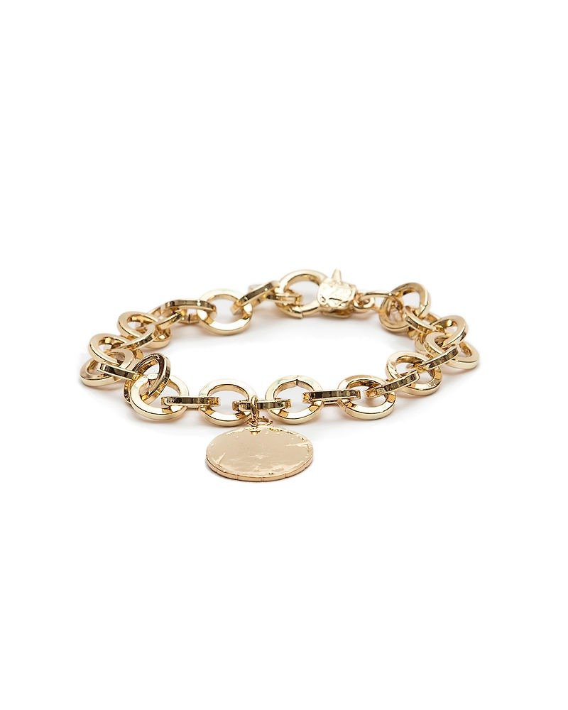 Circle Bracelet (Bright Gold) Circle Trace Bracelet - สร้อยข้อมือ - โลหะ สีทอง