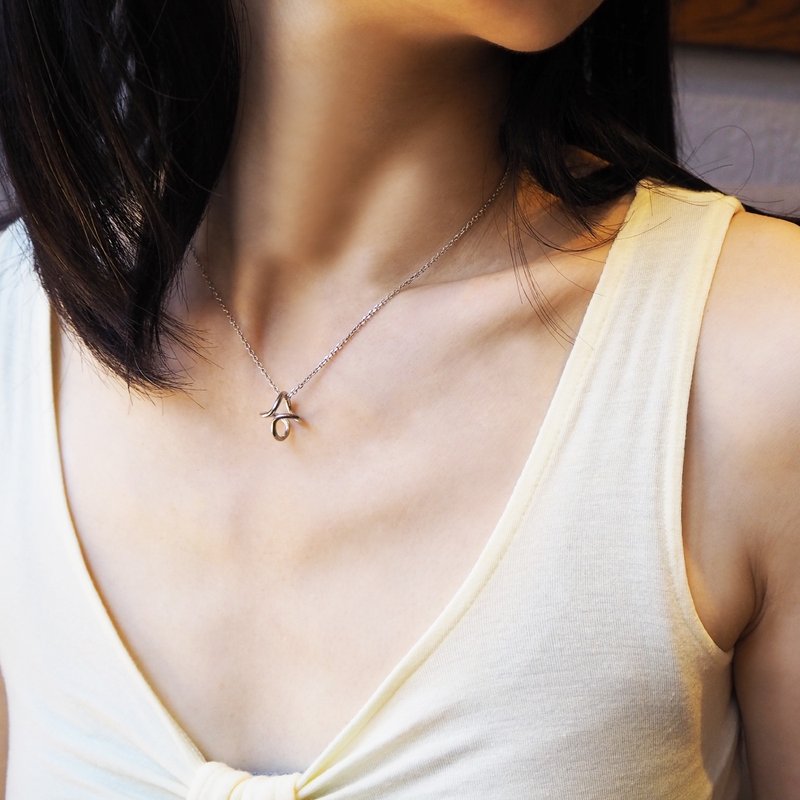 baseball necklace - สร้อยคอ - เงิน สีเงิน