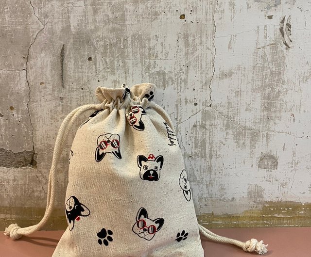 オリジナル手作り犬巾着袋 - ショップ maryjen0922 ナップサック - Pinkoi