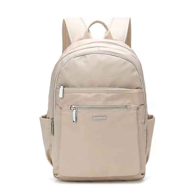 Waterproof laptop bag/nylon backpack/travel backpack/student school bag unisex - กระเป๋าเป้สะพายหลัง - วัสดุกันนำ้ สีดำ
