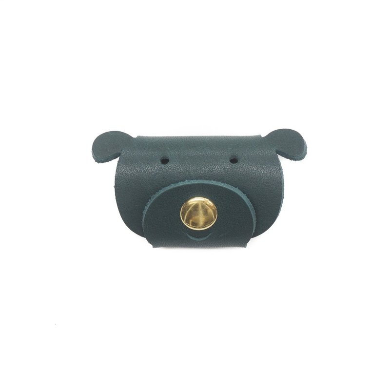 Hub-Laughing Dog/ M6-031 - ที่เก็บสายไฟ/สายหูฟัง - หนังแท้ หลากหลายสี