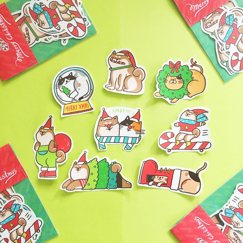 merry xmas! / sticker set - สติกเกอร์ - กระดาษ หลากหลายสี