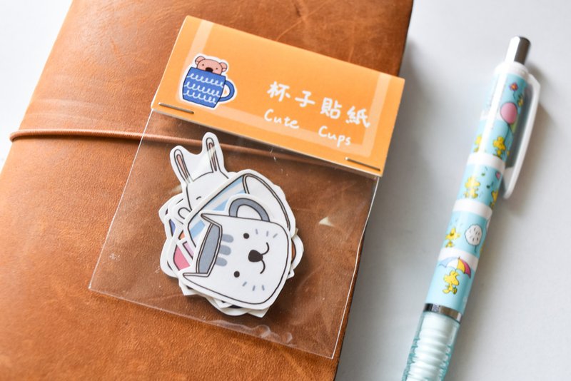 杯子貼紙 / 9入貼紙組 / 手帳貼紙 - 貼紙 - 紙 
