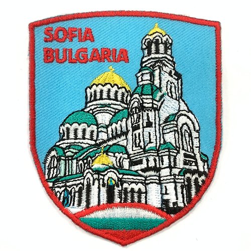 A-ONE 保加利亞 亞歷山大 涅夫斯基大教堂皮包 手機 刺繡貼布 電繡貼 背