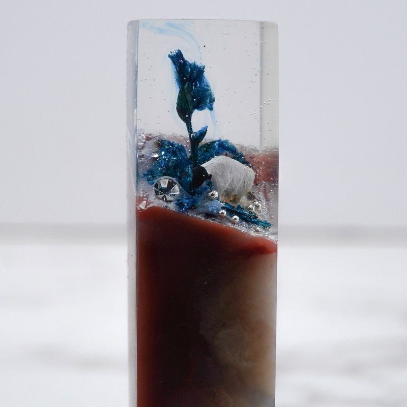 客製化手工印章-|永生花樹脂印章 1.4 x 1.4 CM|篆刻印章 - 印章/印台 - 石頭 