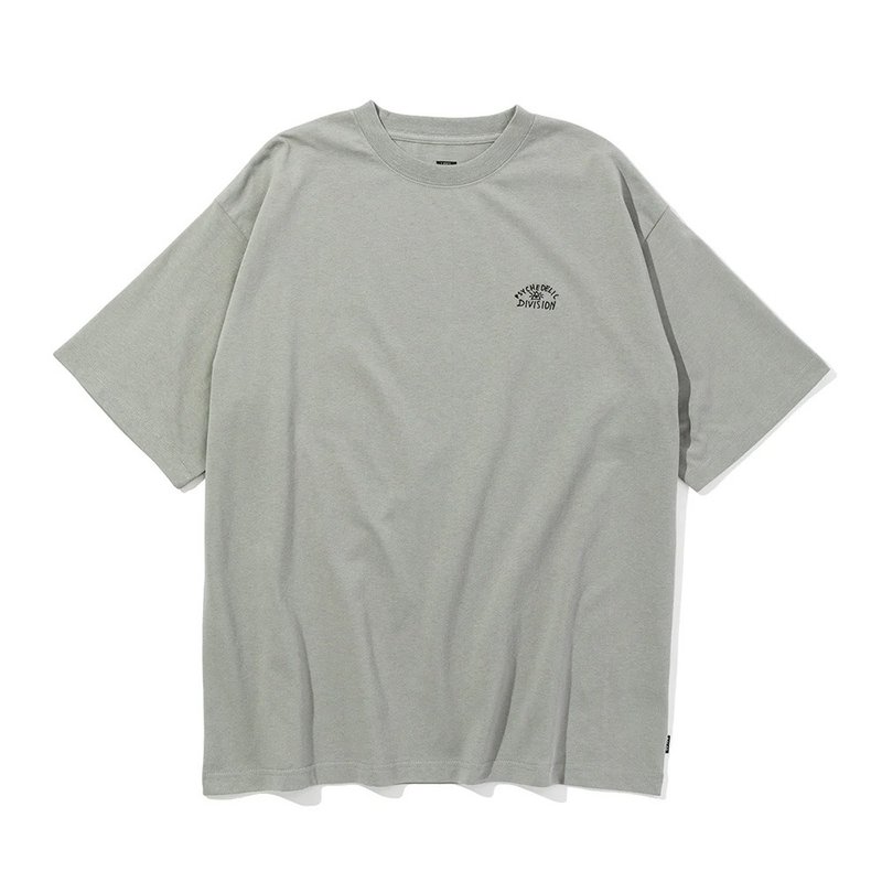 日本限定POLER PSYCHEDELIC RELAX FIT TEE 彩虹山形眼寬版T / 灰 - 男 T 恤 - 棉．麻 灰色