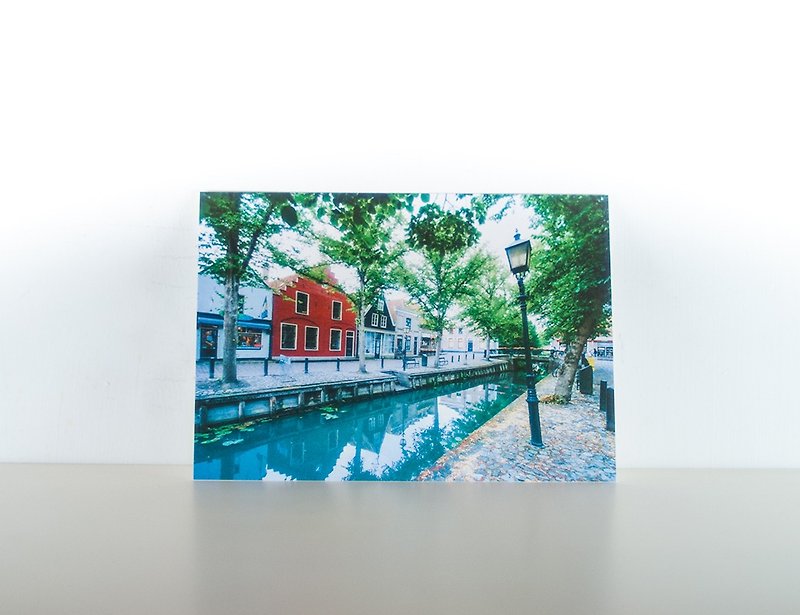 写真はがき：運河III、エダム、エダム-フォレンダム、オランダ - カード・はがき - 紙 多色