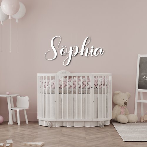 BabyPuzzleStudio Large Name Sign for Wall Baby Name Cutout for Nursery Big Name Sign for Wedding