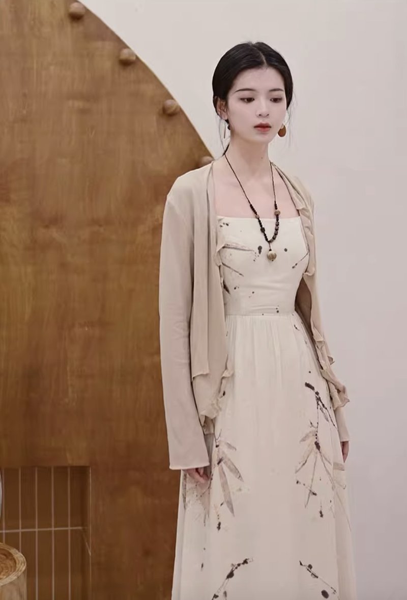蝶衣 侘寂風針織亞麻防曬上衣  手工製 - 女上衣/長袖上衣 - 其他材質 