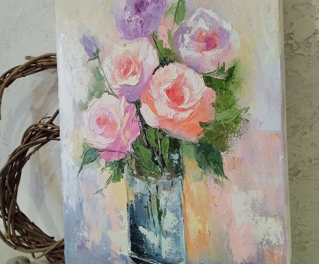 油絵 油彩 油彩画 絵 絵画 【Rose】 31b77478a021229d845ac163d4c63b