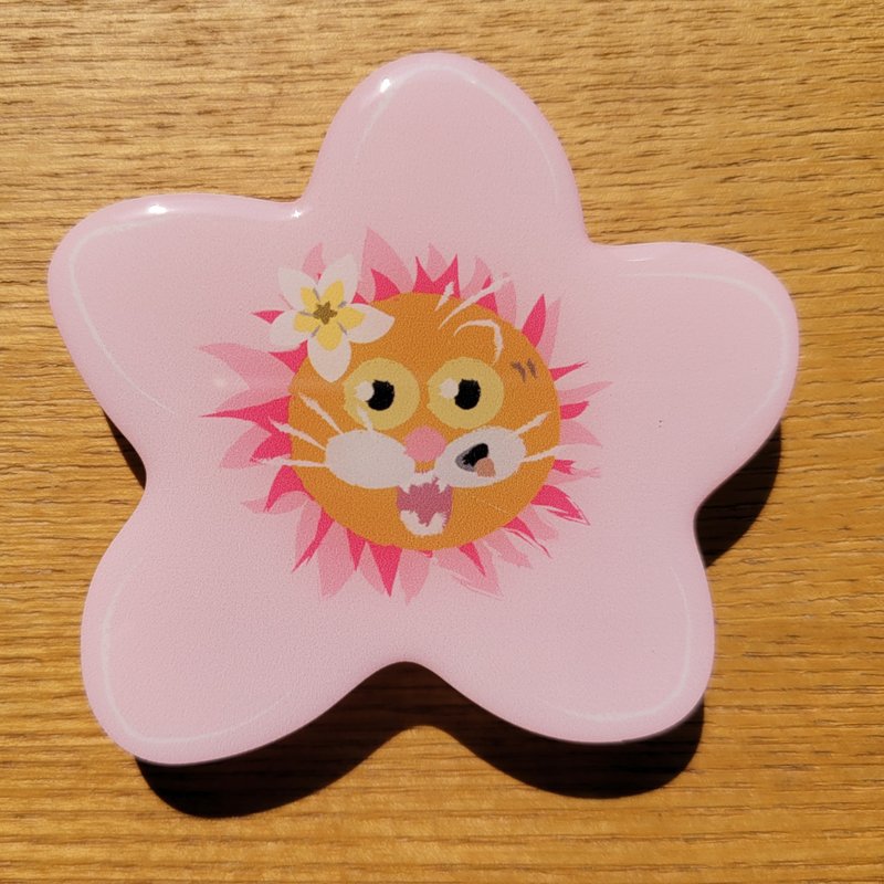 เรซิน อุปกรณ์เสริมอื่น ๆ สึชมพู - Pink Plumeria Epoxy Phone Grip