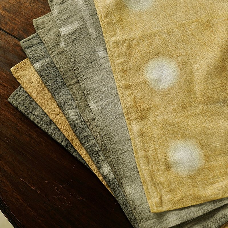 Plant-dyed printed ramie heat-insulating placemat - Place Mats & Dining Décor - Cotton & Hemp 